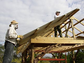 first roof panel