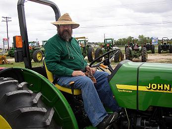 Richard on tractor